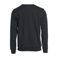 Black - Back - Clique Unisex Adult Basic Round Neck Sweatshirt