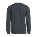 Anthracite Melange - Back - Clique Unisex Adult Basic Round Neck Sweatshirt