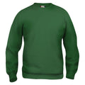 Bottle Green - Front - Clique Unisex Adult Basic Round Neck Sweatshirt