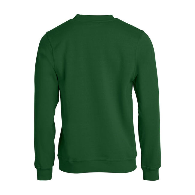 Bottle Green - Back - Clique Unisex Adult Basic Round Neck Sweatshirt