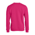 Bright Cerise - Back - Clique Unisex Adult Basic Round Neck Sweatshirt