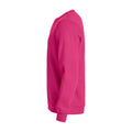 Bright Cerise - Side - Clique Unisex Adult Basic Round Neck Sweatshirt