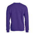 Bright Lilac - Back - Clique Unisex Adult Basic Round Neck Sweatshirt