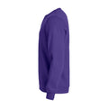 Bright Lilac - Side - Clique Unisex Adult Basic Round Neck Sweatshirt