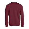 Burgundy - Back - Clique Unisex Adult Basic Round Neck Sweatshirt