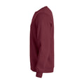 Burgundy - Side - Clique Unisex Adult Basic Round Neck Sweatshirt