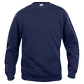 Dark Navy - Front - Clique Unisex Adult Basic Round Neck Sweatshirt