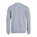 Grey Melange - Back - Clique Unisex Adult Basic Round Neck Sweatshirt