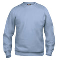 Light Blue - Front - Clique Unisex Adult Basic Round Neck Sweatshirt