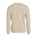 Light Khaki - Back - Clique Unisex Adult Basic Round Neck Sweatshirt