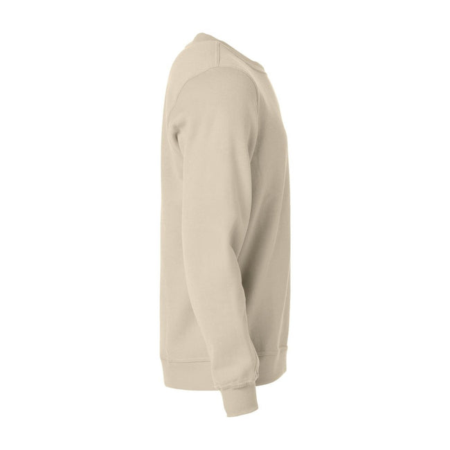 Light Khaki - Lifestyle - Clique Unisex Adult Basic Round Neck Sweatshirt