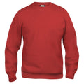 Red - Front - Clique Unisex Adult Basic Round Neck Sweatshirt