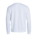White - Back - Clique Unisex Adult Basic Round Neck Sweatshirt