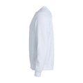 White - Side - Clique Unisex Adult Basic Round Neck Sweatshirt