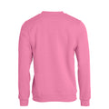 Bright Pink - Back - Clique Unisex Adult Basic Round Neck Sweatshirt