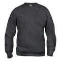 Anthracite Melange - Front - Clique Unisex Adult Basic Round Neck Sweatshirt