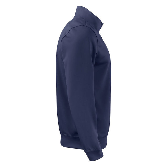 Dark Navy - Side - Clique Unisex Adult Basic Active Quarter Zip Sweatshirt