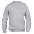 Grey Melange - Front - Clique Childrens-Kids Basic Round Neck Sweatshirt