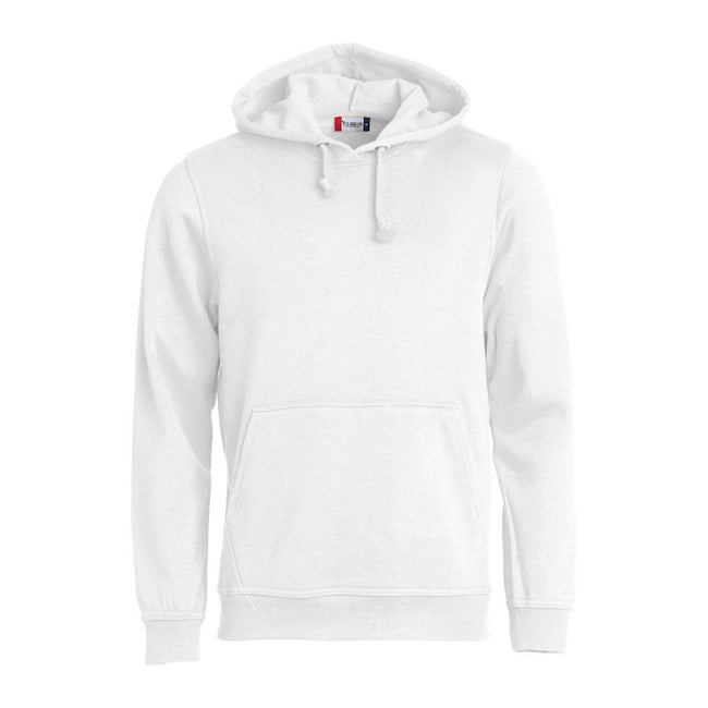 White - Front - Clique Unisex Adult Basic Hoodie