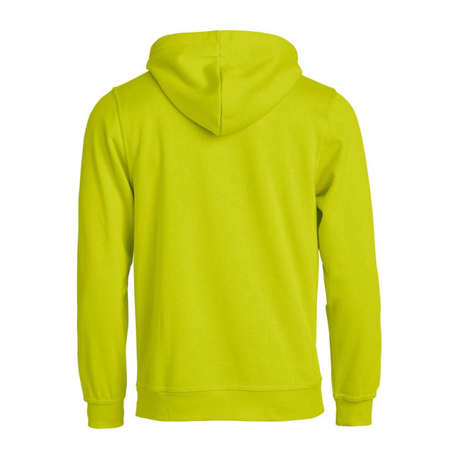 Visibility Green - Back - Clique Unisex Adult Basic Hoodie