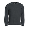 Anthracite Melange - Front - Clique Unisex Adult Classic Melange Round Neck Sweatshirt