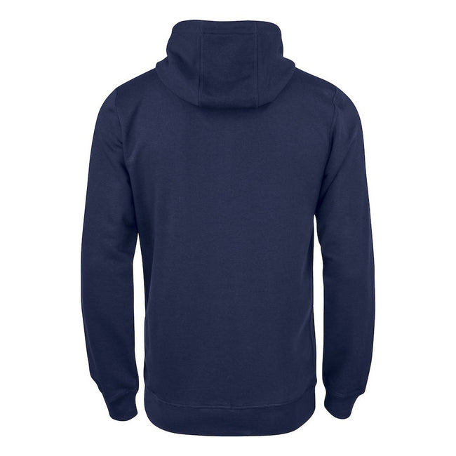 Dark Navy - Back - Clique Mens Premium Organic Cotton Full Zip Hoodie