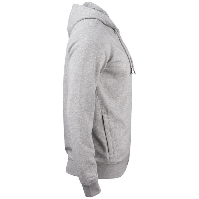 Grey Melange - Lifestyle - Clique Mens Premium Organic Cotton Full Zip Hoodie