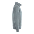 Grey - Side - Clique Unisex Adult Classic Melange Half Zip Sweatshirt