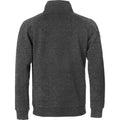 Anthracite - Back - Clique Unisex Adult Classic Melange Half Zip Sweatshirt