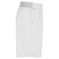 White - Side - Clique Unisex Adult Plain Active Shorts