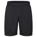 Black - Front - Clique Unisex Adult Plain Active Shorts