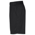 Black - Side - Clique Unisex Adult Plain Active Shorts