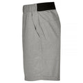Grey Melange - Side - Clique Unisex Adult Plain Active Shorts