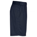 Dark Navy - Side - Clique Unisex Adult Plain Active Shorts