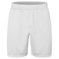 White - Front - Clique Unisex Adult Plain Active Shorts