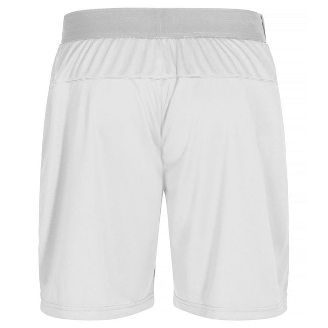 White - Back - Clique Unisex Adult Plain Active Shorts