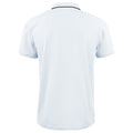 White - Back - James Harvest Mens Greenville Regular Polo Shirt