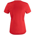 Red - Back - Clique Womens-Ladies Basic Active T-Shirt