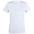 White - Front - Clique Womens-Ladies Basic Active T-Shirt