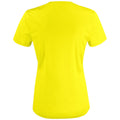 Visibility Yellow - Back - Clique Womens-Ladies Basic Active T-Shirt
