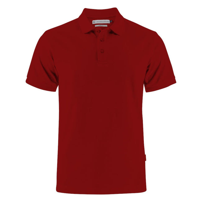 Dark Red - Front - Harvest Mens Neptune Polo Shirt
