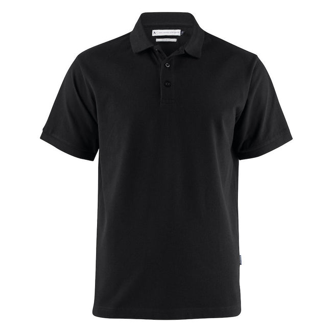 Black - Front - Harvest Mens Neptune Polo Shirt
