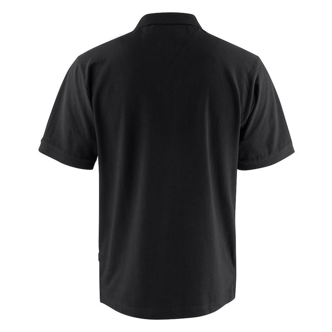Black - Back - Harvest Mens Neptune Polo Shirt