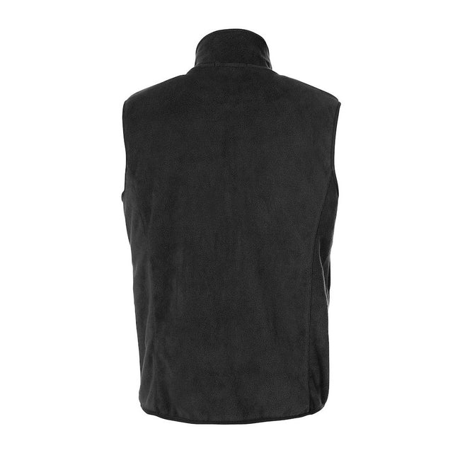 Black - Back - Clique Unisex Adult Basic Polar Fleece Vest Top