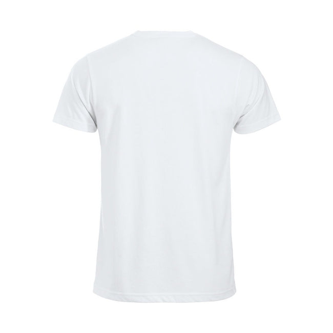 White - Back - Clique Mens New Classic T-Shirt