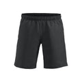 Black-White - Front - Clique Unisex Adult Hollis Shorts