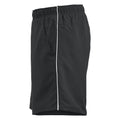 Black-White - Side - Clique Unisex Adult Hollis Shorts