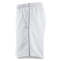 White-Navy - Side - Clique Unisex Adult Hollis Shorts