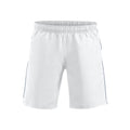 White-Navy - Front - Clique Unisex Adult Hollis Shorts