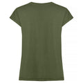 Army Green - Back - Clique Womens-Ladies Fashion T-Shirt
